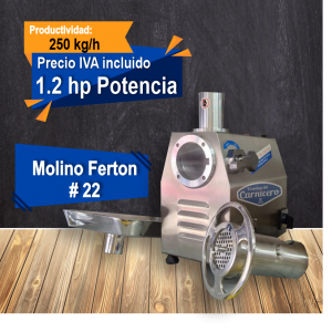 Molino para carne tipo montable 377-32 Adir