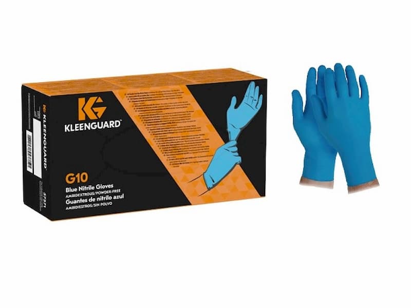 Guantes Nitrilo 100pz Azul Mediano CleanGuard Nitrilo